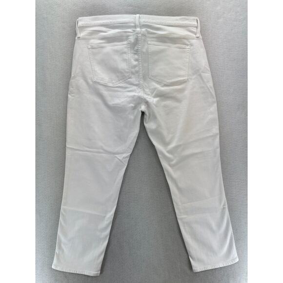 J.Crew 10" Vintage Slim Straight Jeans Women's 35 White Stretch Denim Button Fly - Picture 14 of 14